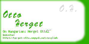 otto herget business card